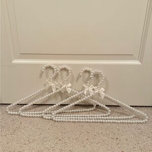 BRAND NEW Elegant Pearl Beaded Hangers with Bows perfect for wedding, bridal